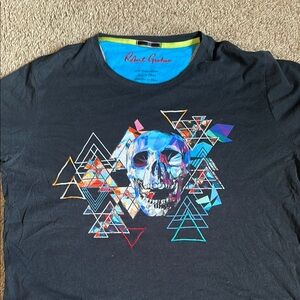 Robert Graham Black Graphic T-Shirt